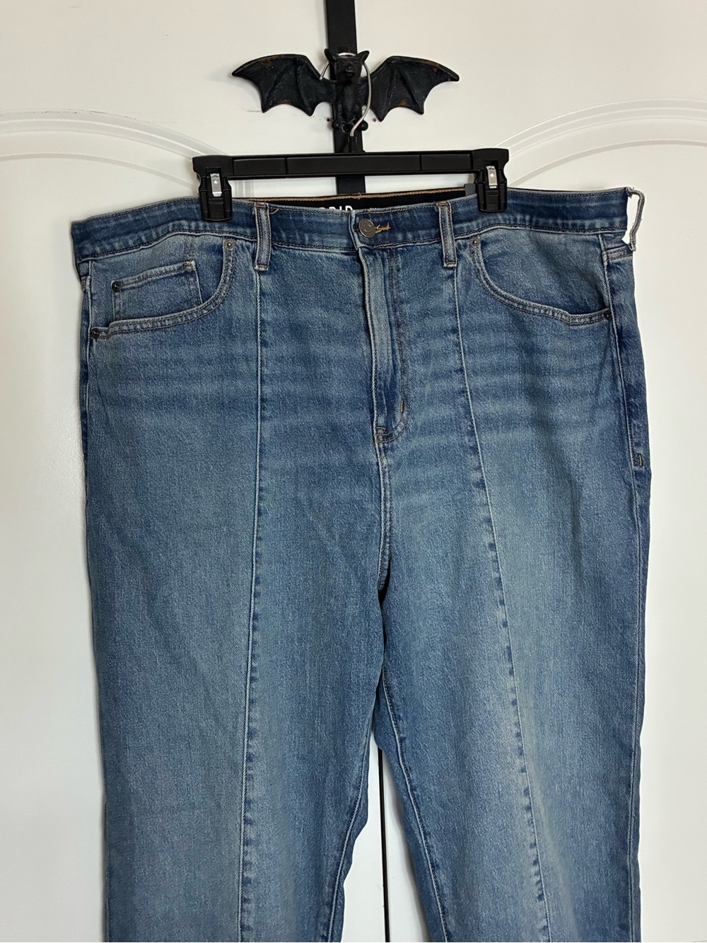 Torrid Blue High-Rise Straight Cuffed Jean Working Pockets size 22 Short NWT - Picture 8 of 15